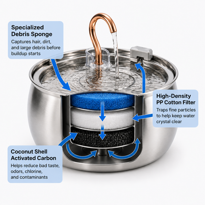 Wagwells™- Dog water fountain